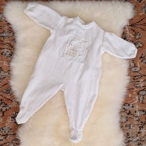 ☮️PetitBateau 70's Vintage French Footed Onesie